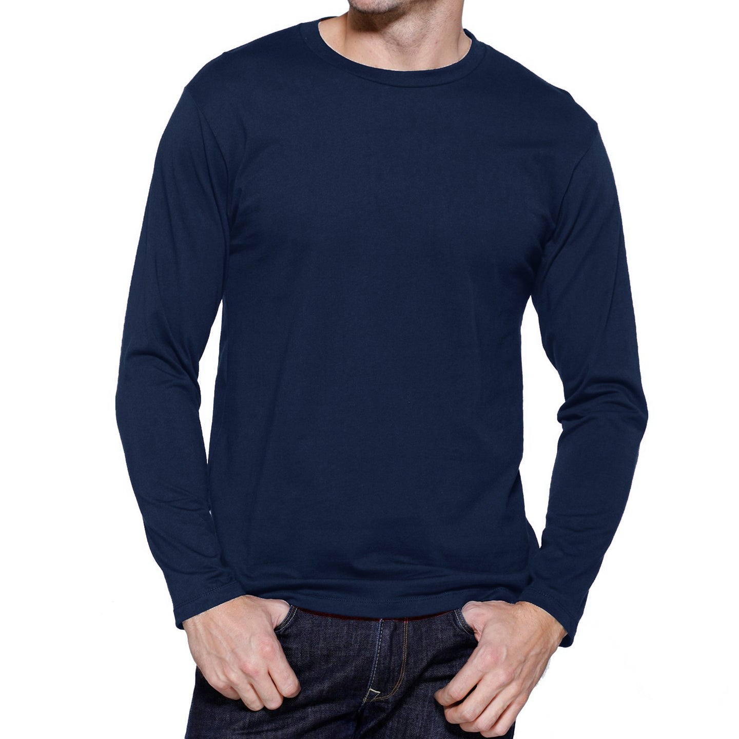 M340 - Cotton Long Sleeve Crew T-Shirt