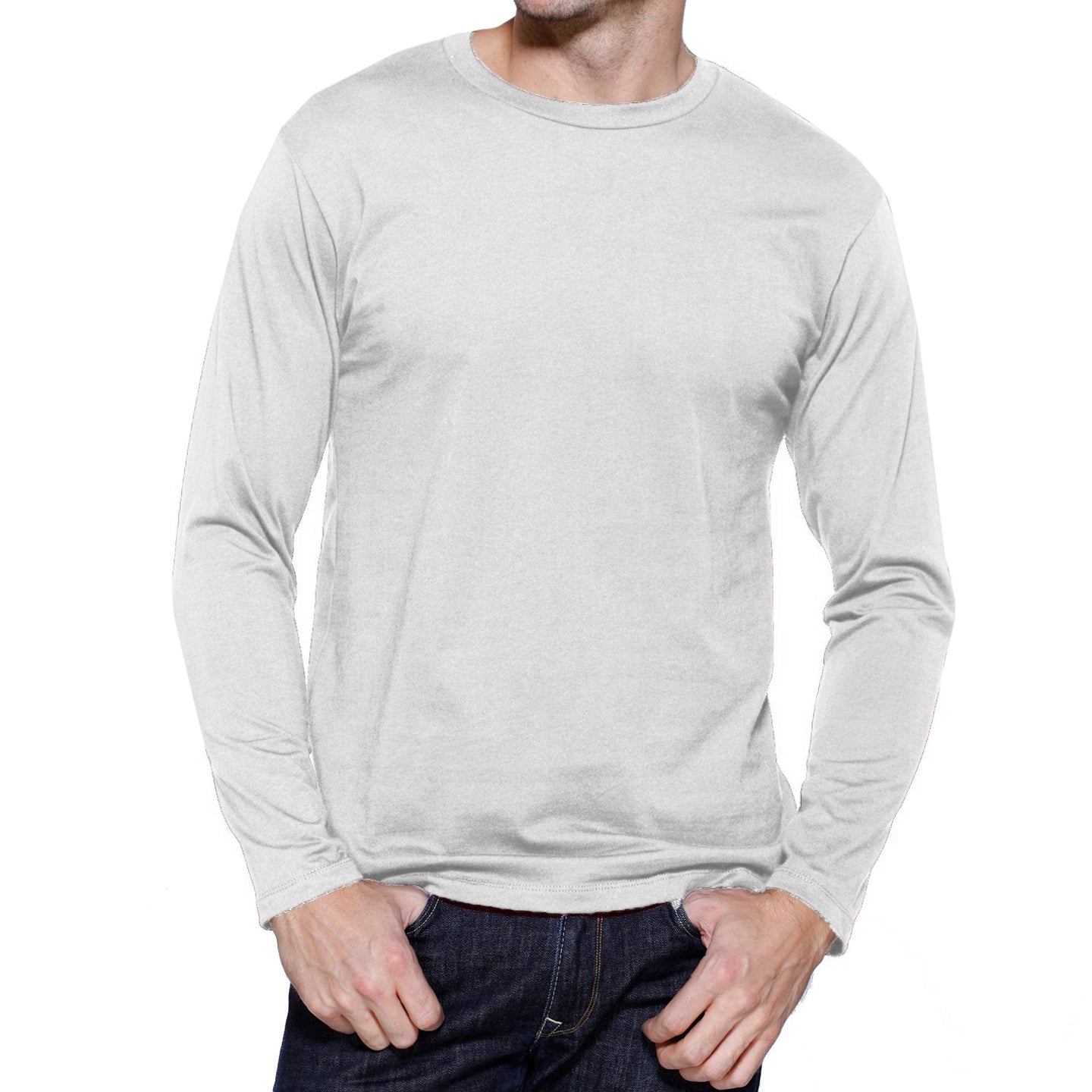 M340 - Cotton Long Sleeve Crew T-Shirt