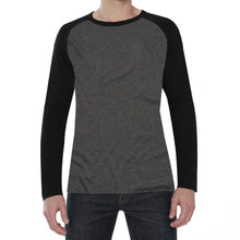 Load image into Gallery viewer, M341B - Heather Long Sleeve Raglan Crew T-Shirt