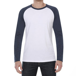 M341B - Heather Long Sleeve Raglan Crew T-Shirt