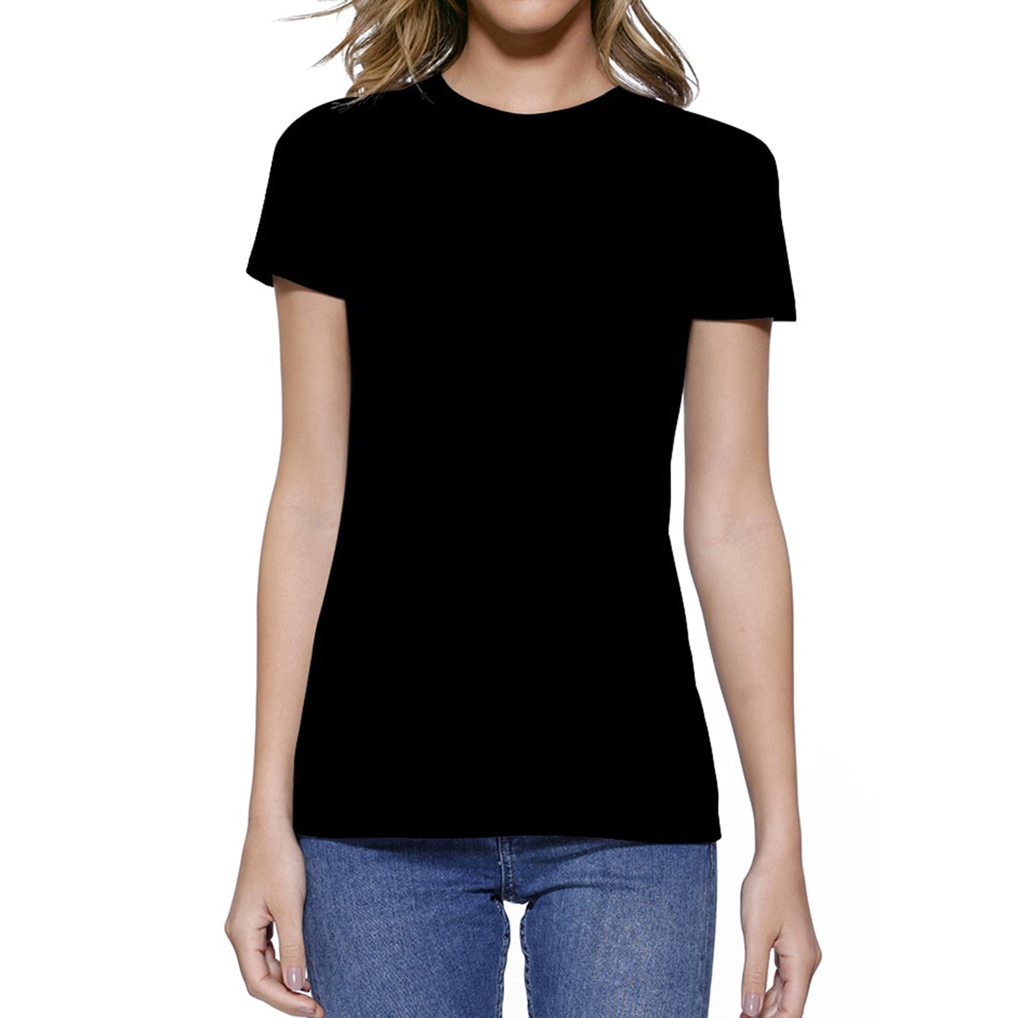 W300B - Womens Heather Crew T-Shirt