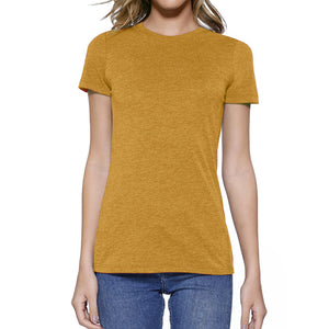 W300B - Womens Heather Crew T-Shirt