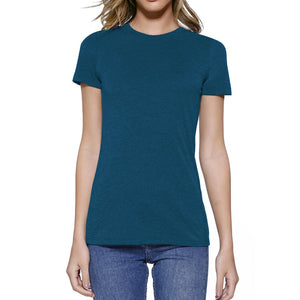 W300B - Womens Heather Crew T-Shirt