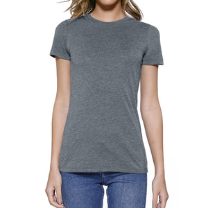 W300B - Womens Heather Crew T-Shirt