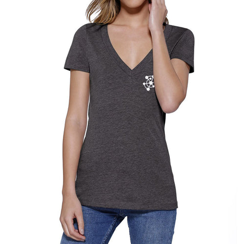 W310B - Womens Heather V-Neck T-Shirt